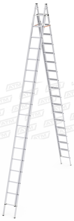 6x4=24+2=26 MT двойные раздвижные лестницы